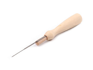 Premium Filznadel-Werkzeug mit Holzgriff - Ergonomischer Halter mit austauschbarer mittlerer Dreikantnadel