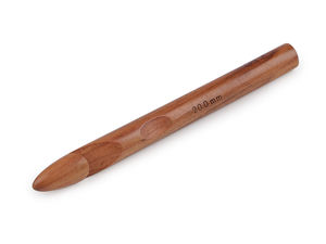 Premium-Häkelnadel aus Holz (Stärke 20) – Ergonomische Nadel aus Naturholz für dickes Garn & grobe Wolle
