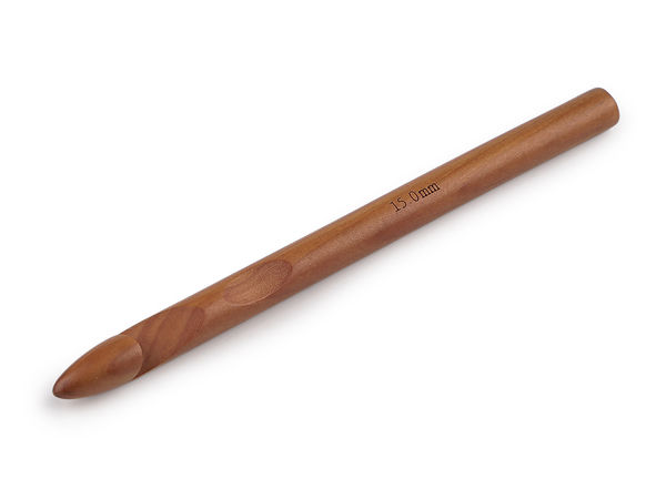Holz-Häkelnadel, Stärke 15