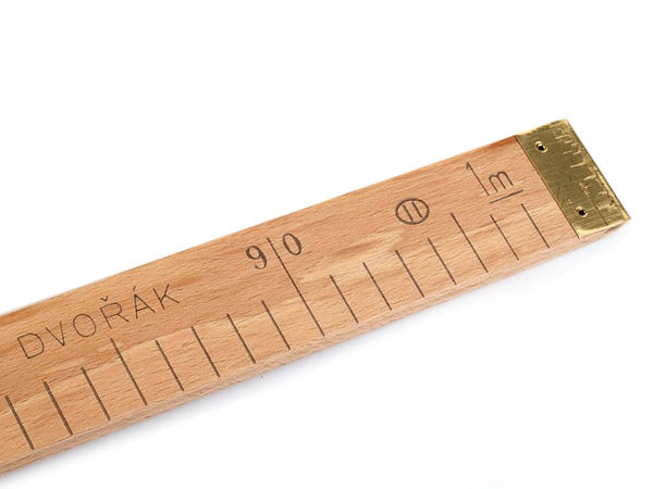 Holz-Schneidermaßstab mit EU-Zulassung