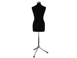 Professionelle Damen-Schneiderpuppe (Größe 36-38) - Stecknadelgeeignete Schaumstoff-Büste mit verstellbarem Metallständer