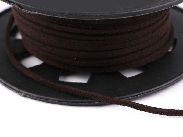 Premium flaches Kunstlederband - 3 mm breite Kunstlederschnur für Bastelarbeiten, Schmuckherstellung und Geschenkverpackungen