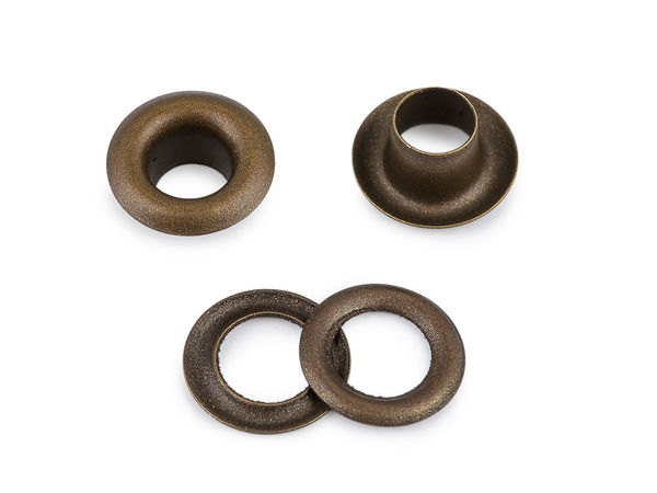 Rostfreie Metallösen mit Scheiben (5,5 mm innen / 10 mm außen) – Premium-Kurzwarenzubehör