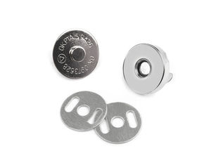 Magnetverschlüsse / Taschenverschlüsse Ø 15 mm Nickel