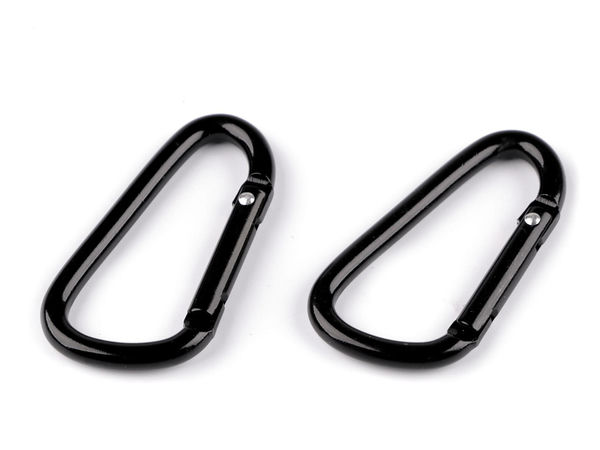 Premium Aluminium D-Ring Karabinerhaken (24x48 mm) für Taschengurte und Schlüsselanhänger
