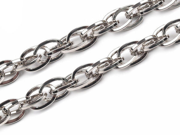 Nickel-Handtaschenkette, 120 cm – Premium-Metall-Gliederkette für Taschenherstellung, DIY-Handarbeit & Modeaccessoires