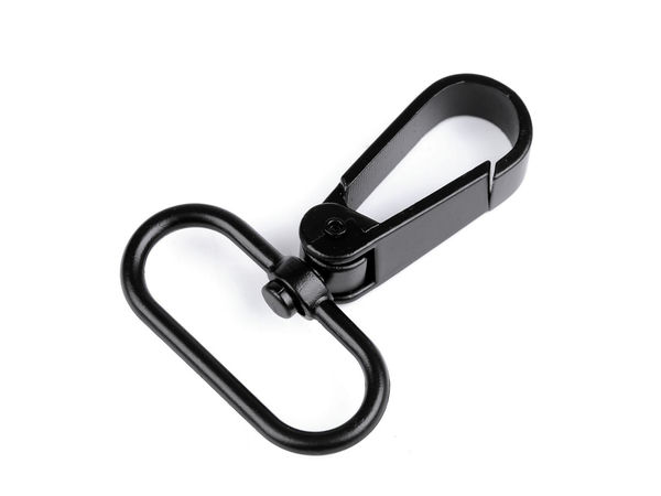 Metall-Karabinerhaken mit Drehwirbel, passend für 32 mm Gurtband