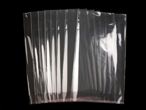 Premium transparente Beutel mit Selbstklebeverschluss (24 x 39 cm) – Hochtransparente wiederverschließbare Präsentations- und Verpackungsbeutel