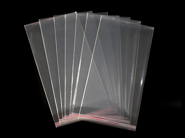 Premium transparente selbstklebende Kunststoff-Verpackungsbeutel (14 x 25 cm) | Wiederverschließbare Display-Umschläge