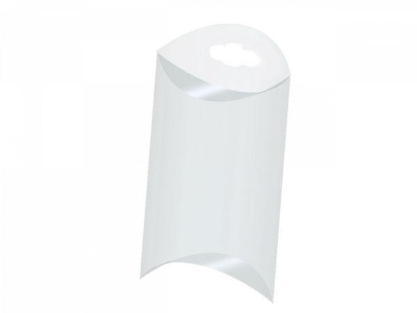 Kristallklare transparente Kissenverpackung aus Kunststoff mit Eurolochung (5,5 x 7 cm)