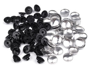 Zweiteilige Premium-Knöpfe zum Beziehen - Größe 20 (20 Ligne / 12,5 mm) - Personalisierbare Stoffknöpfe