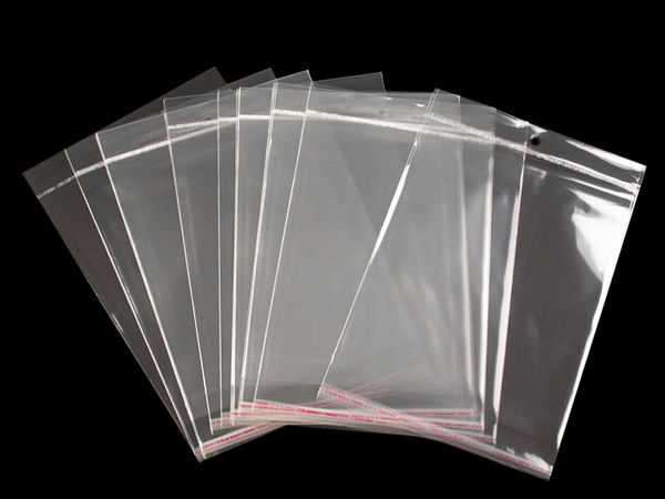 Premium transparente selbstklebende Verpackungsbeutel mit Aufhängeloch - 20x24 cm