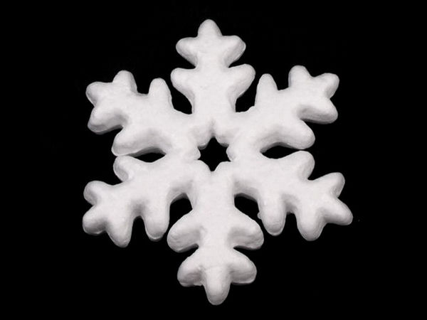 DIY Styropor-Schneeflocke Ø 10 cm