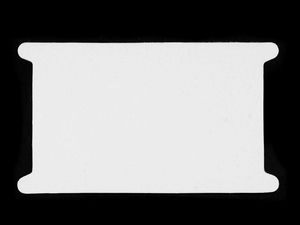 Wickelkarte aus Pappe für Bänder 12,5x22,5 cm, 2. Wahl