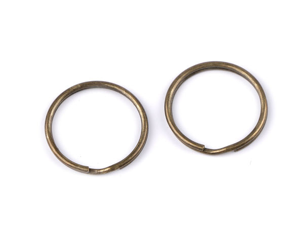 Premium-Schlüsselringe aus Metall (25 mm) – Runde Spaltringe für Bastelarbeiten, Schlüsselanhänger und Taschenzubehör