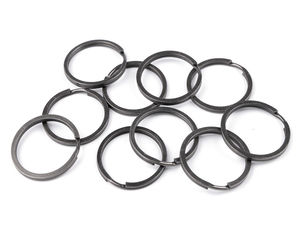 Premium flache Schlüsselringe (30 mm) - Robuste Metall-Kurzwaren für Schlüsselanhänger, Handtaschen und Lederhandwerk