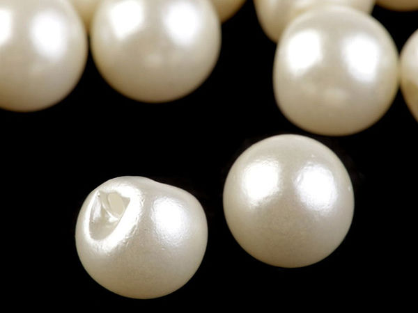 Elegante Perlenknöpfe zum Annähen - 14mm Premium-Verschlüsse für Braut- und Designermode