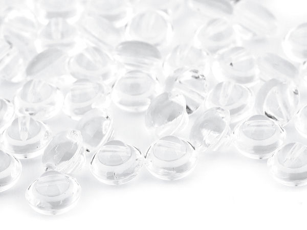 Transparenter Knopf Größe 16