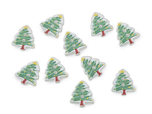 2-Loch-Kunststoffknöpfe Tannenbaum - Größe 24