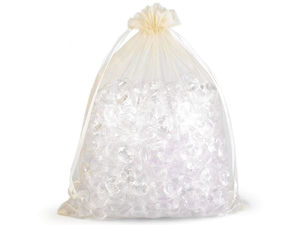 Elegante Organzasäckchen (21x29 cm) - Hochwertige transparente Geschenksäckchen mit Kordelzug für Hochzeiten, Feiern und Einzelhandelsverpackungen