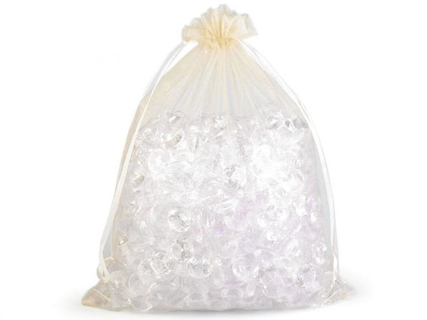 Elegante Organzasäckchen (21x29 cm) - Hochwertige transparente Geschenksäckchen mit Kordelzug für Hochzeiten, Feiern und Einzelhandelsverpackungen