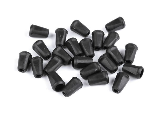 Quadratische Kordelenden aus Kunststoff (12x17 mm) – Premium-Kordelstopper und Endkappen für Jacken, Hoodies und Kordelzüge