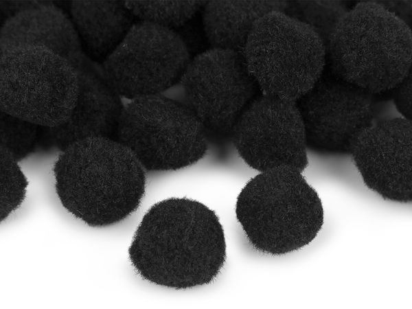 Premium Deko-Bastelpompons (20 mm) – Flauschig weiche Pompons für DIY-Schmuck, Accessoires und Kurzwaren
