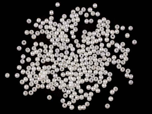 Premium-Wachsperlen Glance 3 mm in Hochglanz-Optik für Schmuck und Kleiderverzierung