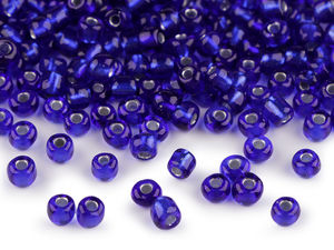 Premium Rocaille-Glasperlen 6/0 – 4 mm runde Zwischenperlen für Schmuckherstellung und Bastelbedarf (50-g-Packung)