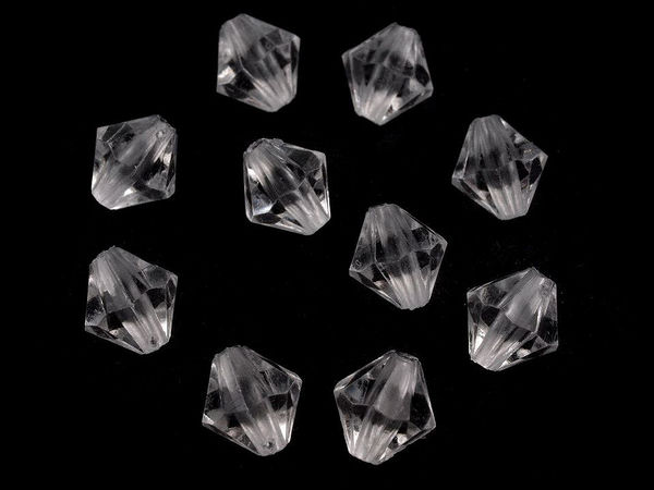 Kunststoff-Facettenperlen 8x8 mm Sonne