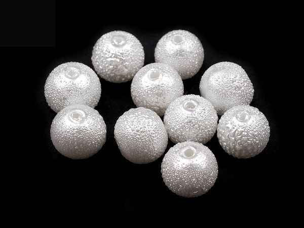 Runde Glaswachsperlen Ø 8 mm Stardust