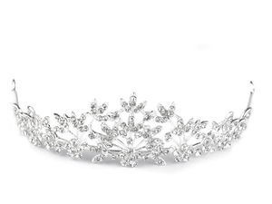 Braut-Tiara mit Strasssteinen und Ösen