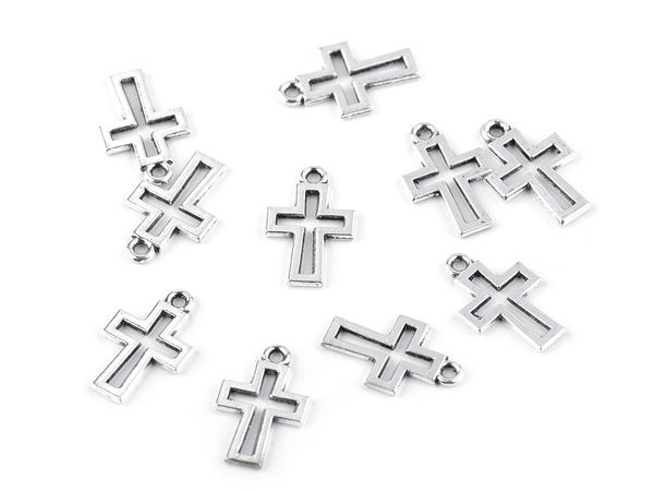 Charm-Anhänger Kreuz 11x17 mm
