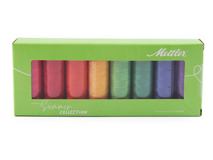 Mettler Silk-Finish Nähgarn-Set aus mercerisierter Baumwolle (8 x 150 m)