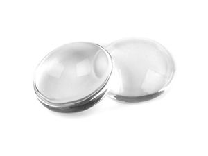 Runder Glascabochon - 20 mm transparente Glaskuppel für die Schmuckherstellung