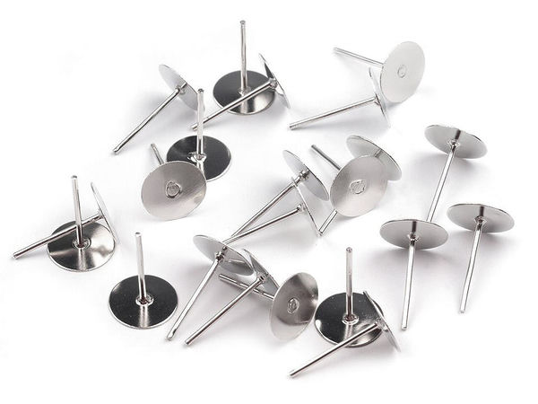 DIY-Ohrstecker-Rohlinge Ø 8 mm