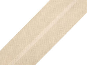 Premium Baumwoll-Schrägband vorgefalzt - 30 mm Breite, 25 m Rolle