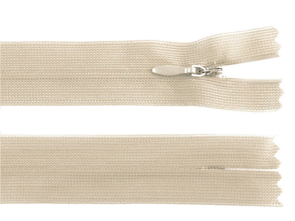 Premium nahtverdeckter Nylon-Spiralreißverschluss, Nr. 3, 40 cm | Nicht teilbarer Dederon Näh-Reißverschluss