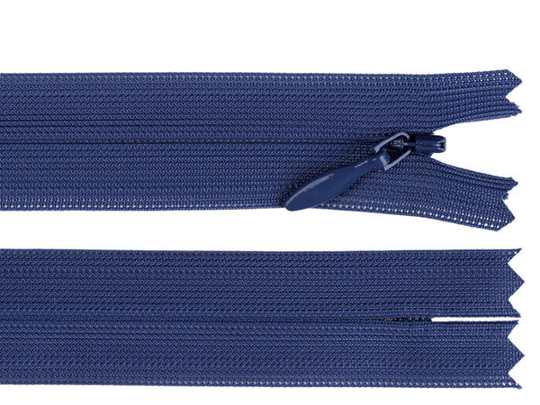 Nahtverdeckter Nylon-Reißverschluss YKK Nr. 3, Länge 50 cm, Dederon