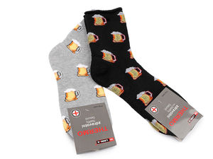 Premium-Thermosocken für Herren mit Motiven und druckfreiem medizinischen Komfortbund - Zufälliger Mix