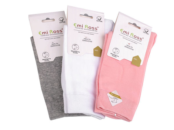 Emi Ross Premium Damen-Baumwollsocken – Bequeme, atmungsaktive Socken mit flacher Zehennaht