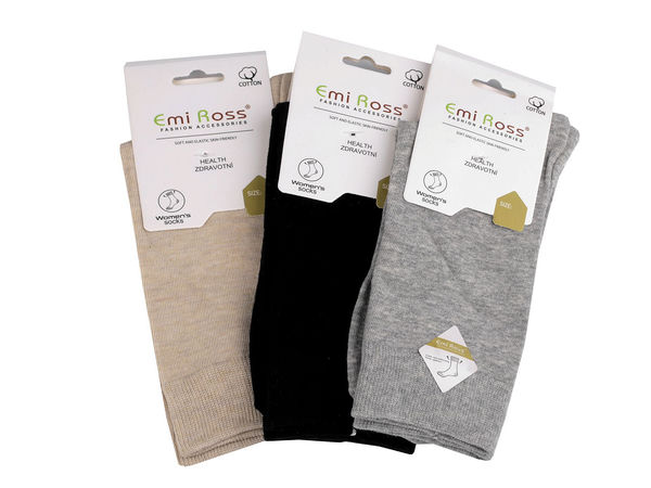 Emi Ross Premium Damen-Baumwollsocken – Bequeme, atmungsaktive Socken mit flacher Zehennaht