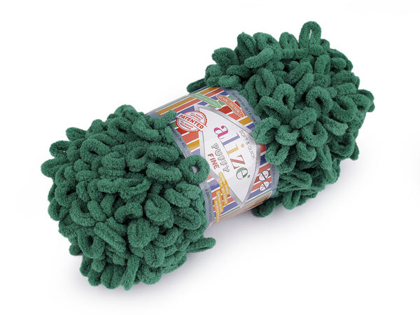 Alize Puffy Fine Schlaufengarn – Premium weiche Chenille-Wolle (100g) zum Stricken ohne Nadeln
