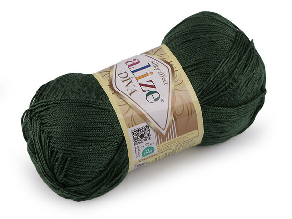 Alize Diva Premium Strick- und Häkelgarn (100g) – Weiches Garn mit Seideneffekt
