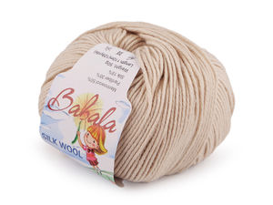 Babala Premium Strickgarn aus Wolle-Seide-Mischung (50g) | Weiches, warmes & atmungsaktives Luxusgarn zum Stricken und Häkeln