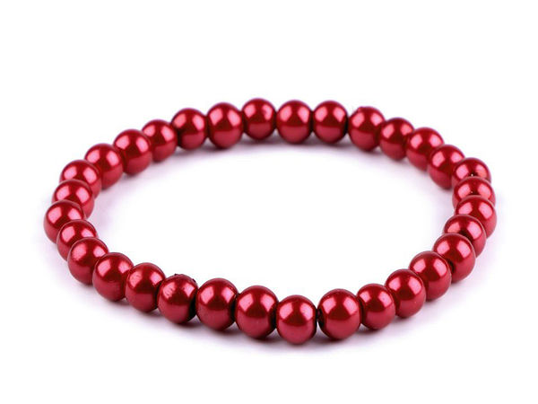 Elegantes Stretch-Kunstperlenarmband - Klassisches Perlenarmband mit edlem Glanz und universeller Passform