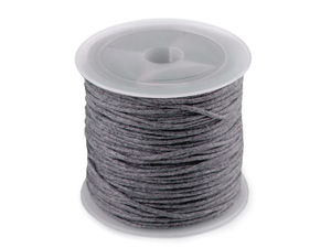 Premium gewachste Baumwollkordel und Schmuckband (Ø 0,8 mm) für Makramee, Perlenarbeiten und Kurzwaren