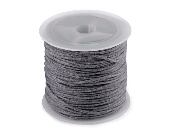 Premium gewachste Baumwollkordel und Schmuckband (Ø 0,8 mm) für Makramee, Perlenarbeiten und Kurzwaren