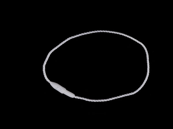 Premium-PES-Sicherheitsfäden mit Kunststoffverschluss - Wiederverwendbare Etikettenschnüre für Kleidung, Accessoires und Schmuck