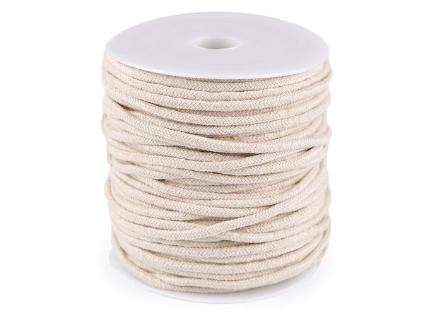 Premium 4mm Makramee-Garn aus Baumwolle - Rund geflochtenes, vielseitiges Bastelgarn
